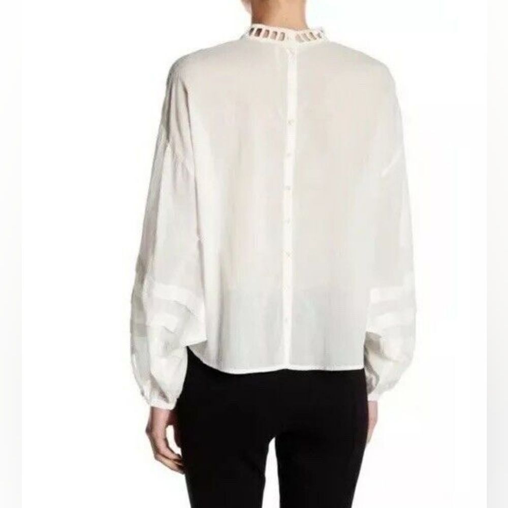 Free People Heart of Gold Embellished Beaded Blouse Size S - Picture 2 of 12